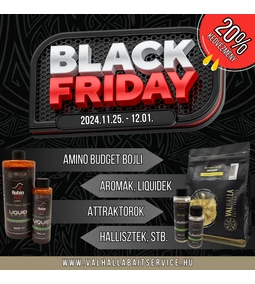 BLACK WEEKEND -20% kedvezmény 1 hétig!
